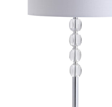 Aubrey 59.5" Crystal / Metal LED Floor Lamp - JONATHAN Y